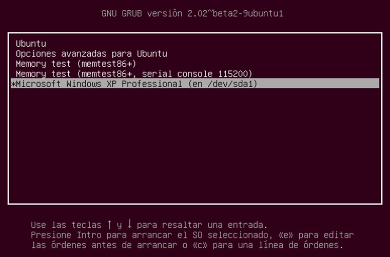 Ejemplo gestor de arranque